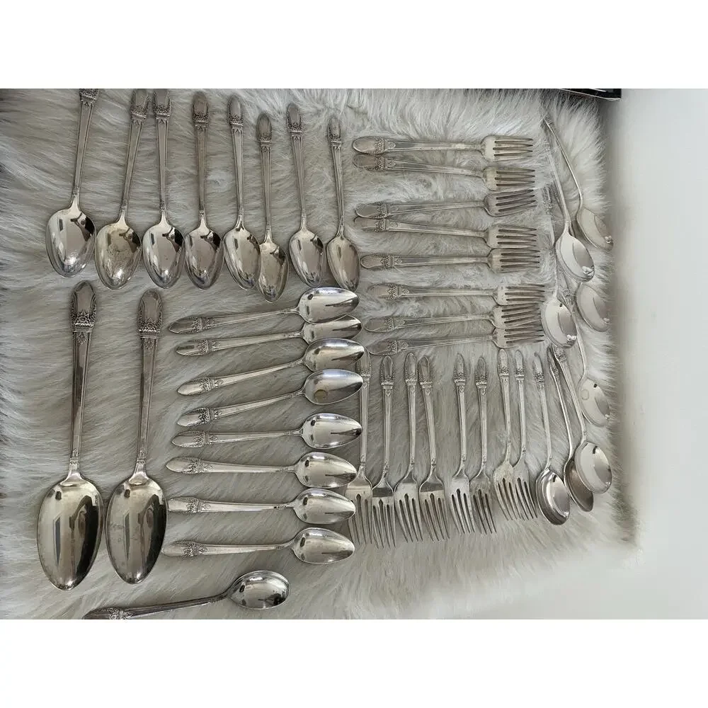 Vintage 1847 Rogers Bros First Love,1937, Service for 8, 52 Piece Set